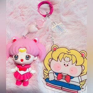 Buy 3 get 1 free💛💖💜Sailor Moon Beaded Keychain